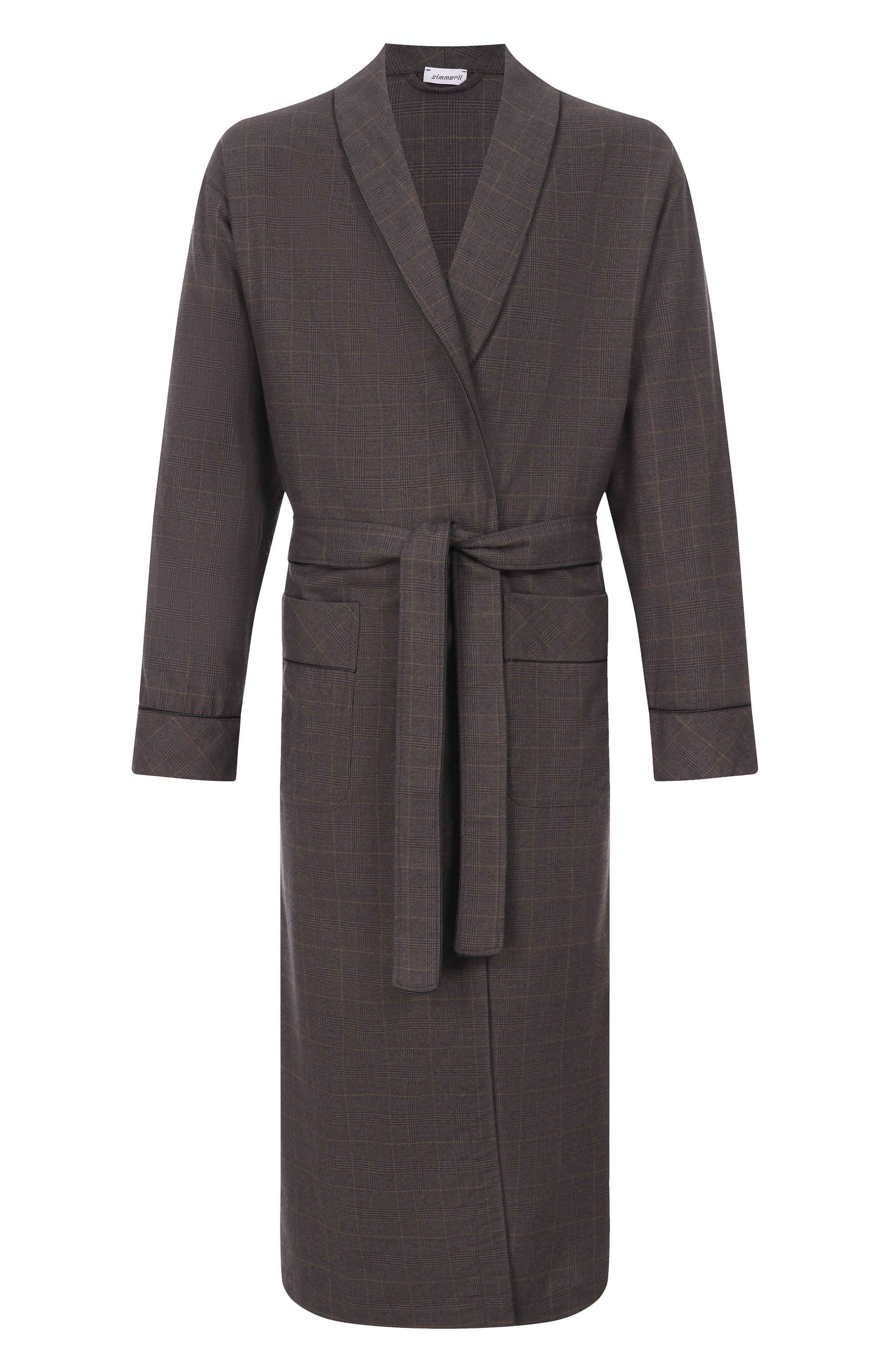 Халат из хлопка и шерсти ZIMMERLI, арт. 4600-75143, фото 1