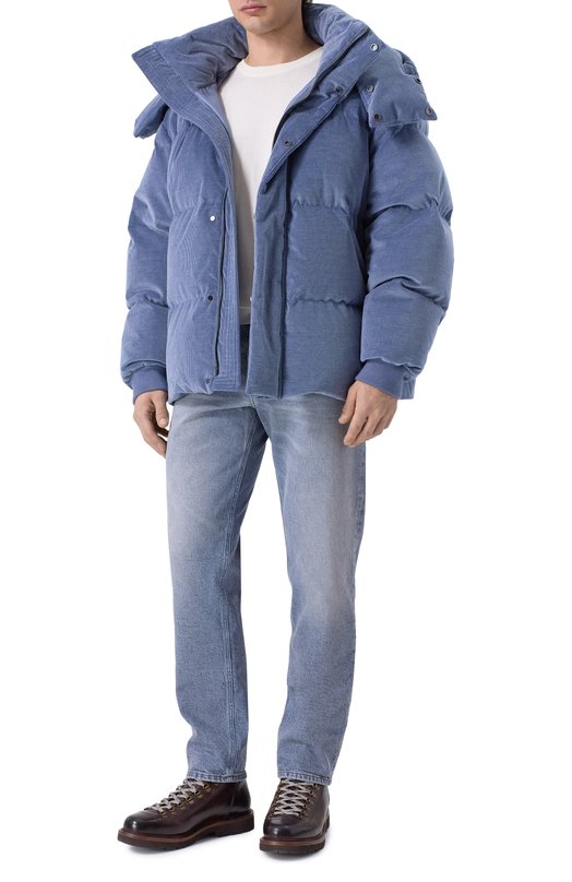 Вельветовый пуховик MVST M25.1MM.0005_001 Голубой  M25.1MM.0005_001 Фото 2