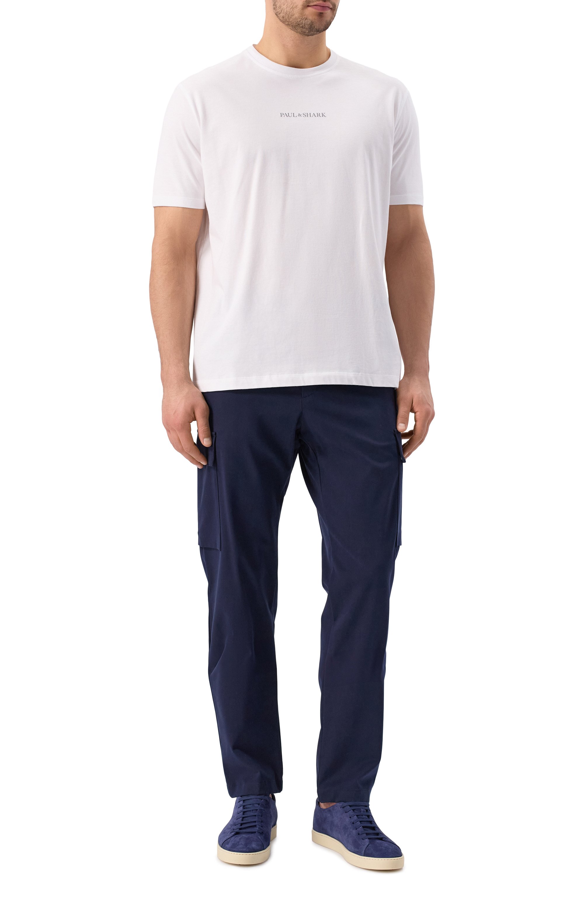 Брюки-карго PAUL&SHARK темно-синего цвета по цене 39950 руб., арт. 25414086/54, фото 2 Брюки-карго PAUL&SHARK, арт. 25414086/54, фото 2