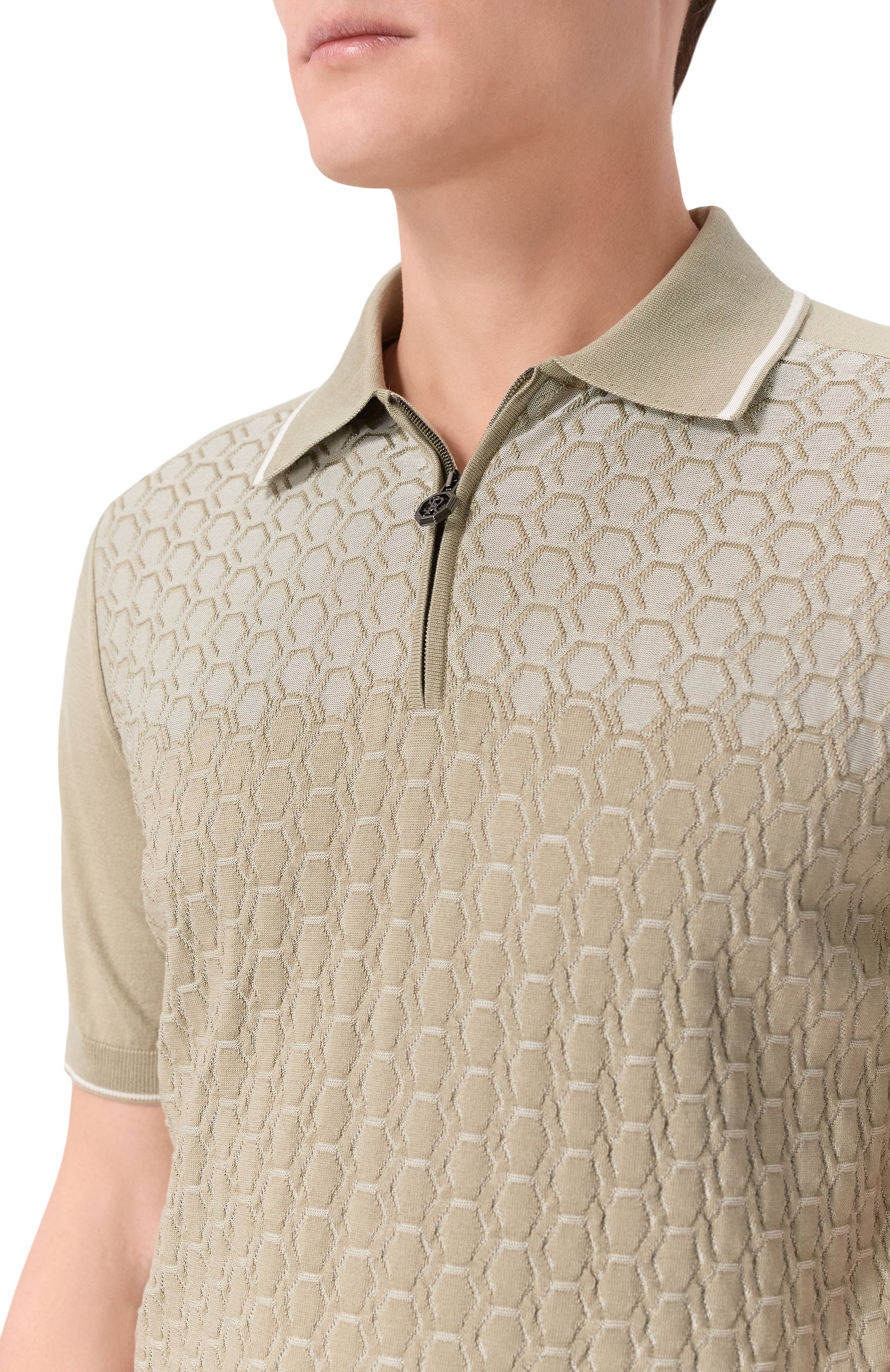 Поло из шелка и хлопка STEFANO RICCI, арт. K818109P31/F26175, фото 5