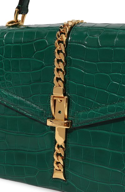 Сумка sylvie 1969 из кожи аллигатора GUCCI, арт. 602781 EV40G, фото 3