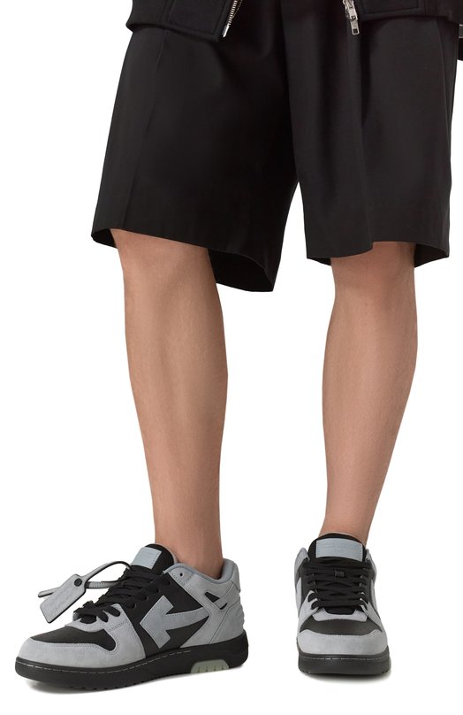 Замшевые кеды Out of Office Off-White 0MIA189S25LEA0070510 Серый  0MIA189S25LEA0070510 Фото 3