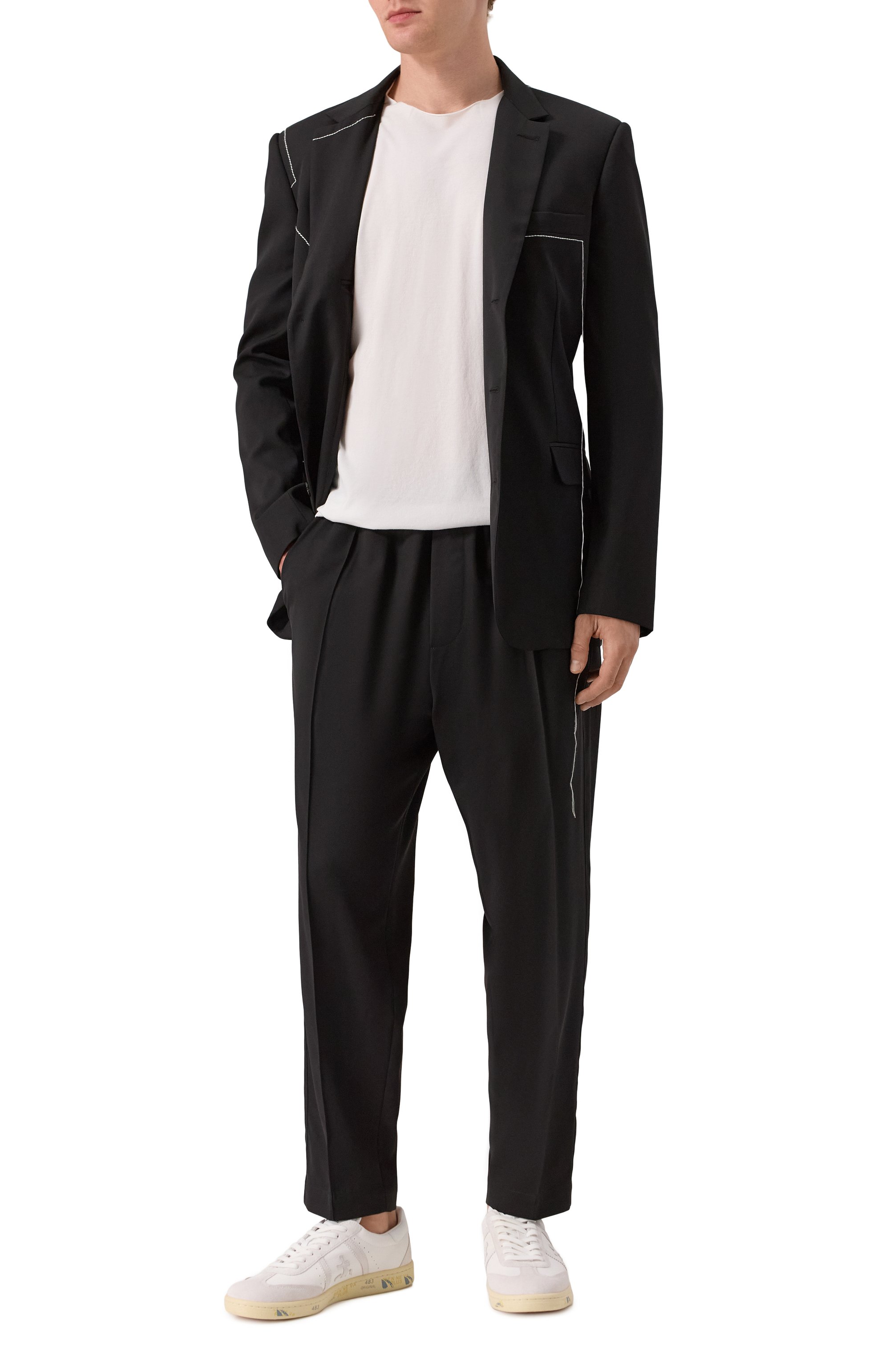 Шерстяной пиджак ISABEL BENENATO, арт. UW36F25, фото 3