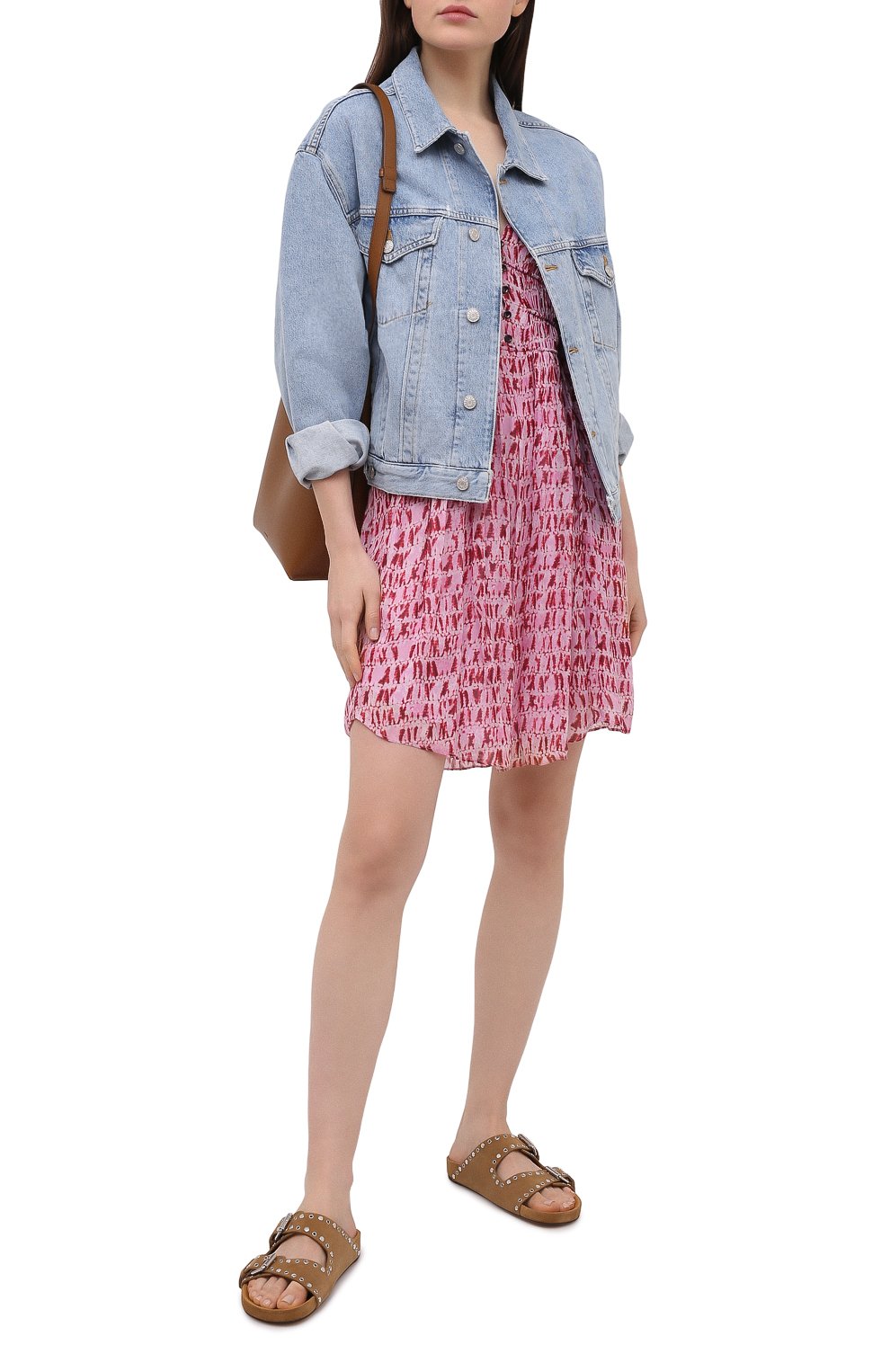 Платье из вискозы ISABEL MARANT ETOILE красного цвета по цене 56650 руб., арт. R01898-21P029E/SEGUN, фото 2 Платье из вискозы ISABEL MARANT ETOILE, арт. R01898-21P029E/SEGUN, фото 2