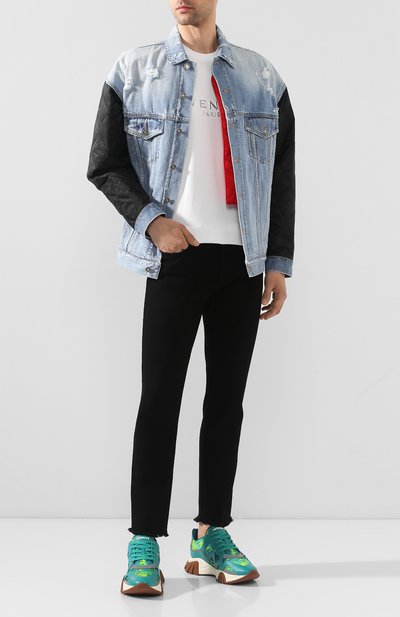 Комбинированные кроссовки squalo VERSACE, арт. DSU7703/D72V, фото 2