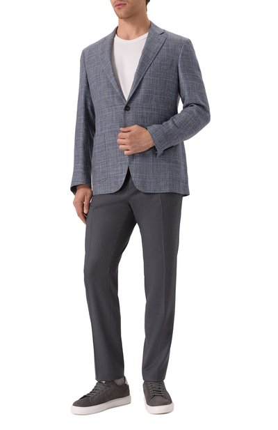 Пиджак из шерсти и шелка CANALI, арт. 23275 CF00447, фото 3