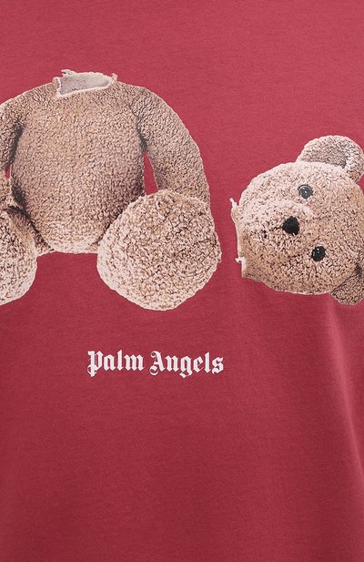 Хлопковая футболка PALM ANGELS, арт. PMAA001F21JER0232860, фото 5