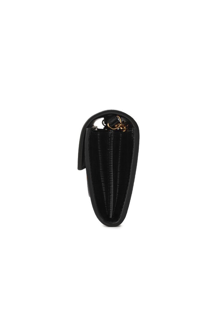 Женская сумка b-buzz BALMAIN черного цвета, арт. EN00N197/LPIS | Фото 4 (Ремень/цепочка: На ремешке; Материал: Натуральная кожа; Размер: mini)