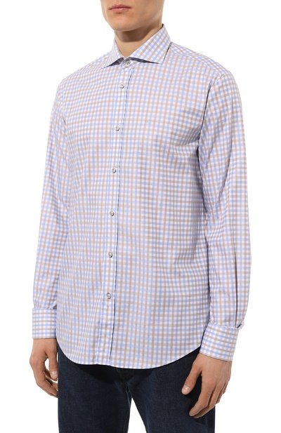 Хлопковая рубашка PAUL&SHARK разноцветного цвета по цене 29950 руб., арт. 23413074J, фото 3 Хлопковая рубашка PAUL&SHARK, арт. 23413074J, фото 3