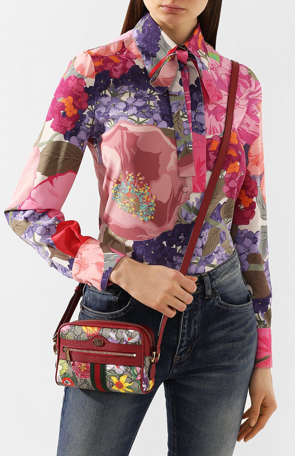 Сумка ophidia flora mini GUCCI, арт. 517350/92YBC, фото 2