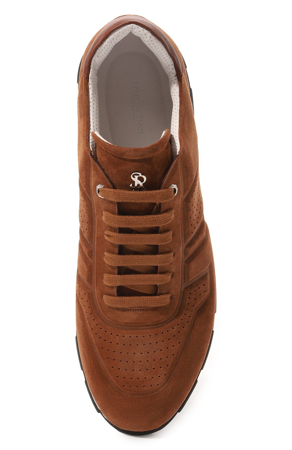 Замшевые кроссовки STEFANO RICCI коричневого цвета по цене 107000 руб., арт. US61_G6419/SDPWY, фото 6 Замшевые кроссовки STEFANO RICCI, арт. US61_G6419/SDPWY, фото 6