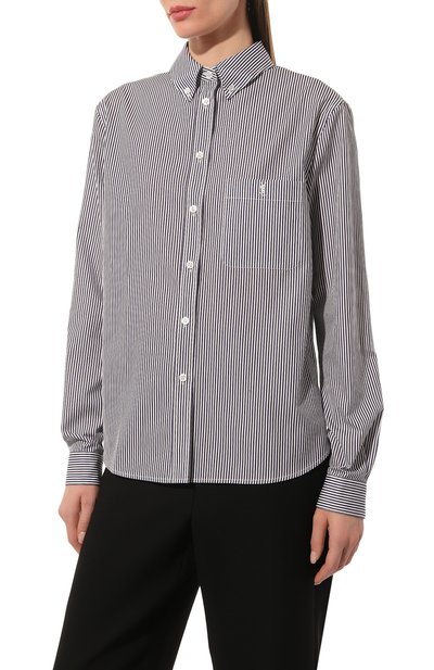 Хлопковая рубашка SAINT LAURENT, арт. 695999/Y6E769091, фото 3