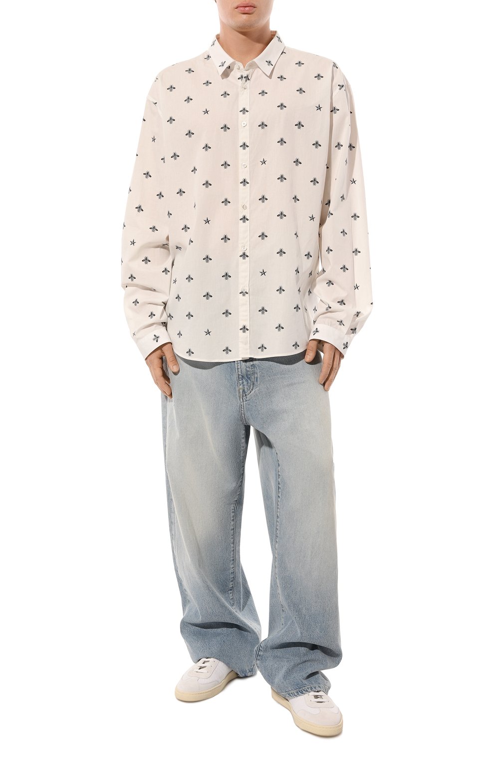 Хлопковая рубашка GUCCI, арт. 408602 Z374A, фото 2