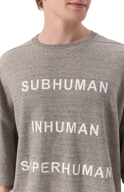 Хлопковая футболка rick owens x champion RICK OWENS, арт. CM01E1674/CHMJ, фото 5