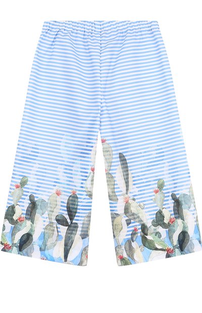 Хлопковые кюлоты с принтом IL GUFO, арт. P18PR013C4035/5A-8A, фото 2