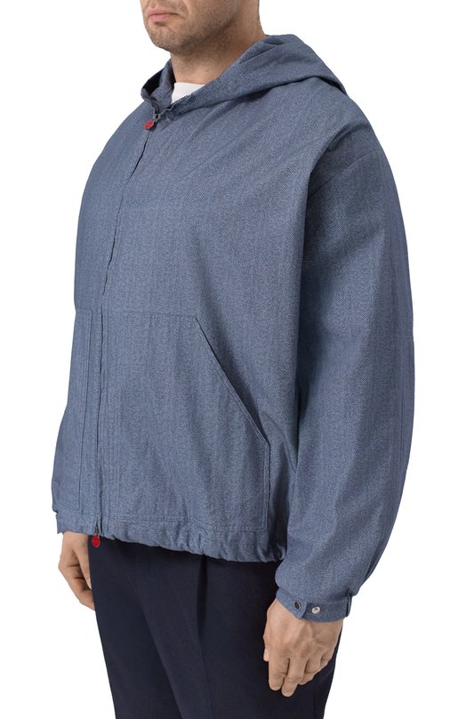 Хлопковая рубашка Kiton UMC015H0908604 Голубой  UMC015H0908604 Фото 3