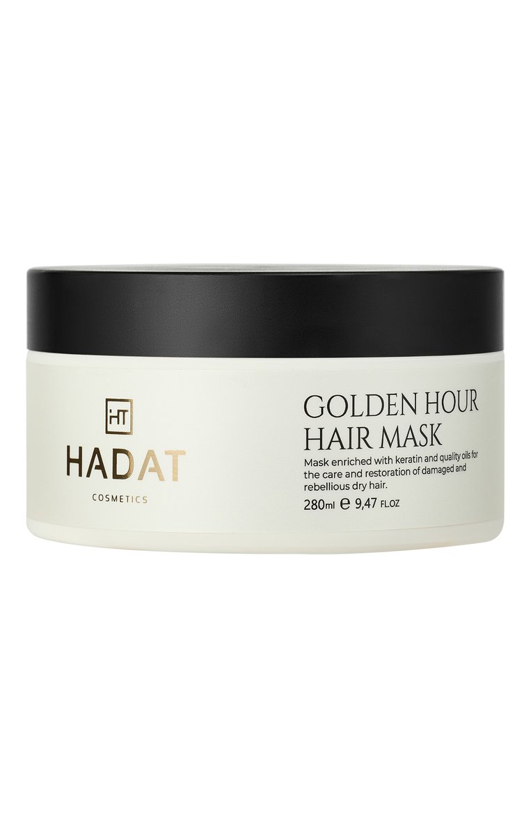 Маска для волос golden hour (280ml) HADAT COSMETICS бесцветного цвета, арт. 7290019774686 | Фото 1 (Тип продукта: Маски; Нос: Не проставлено; Назначение: Для волос; Региональные ограничения белый список (Axapta Mercury): Не проставлено)