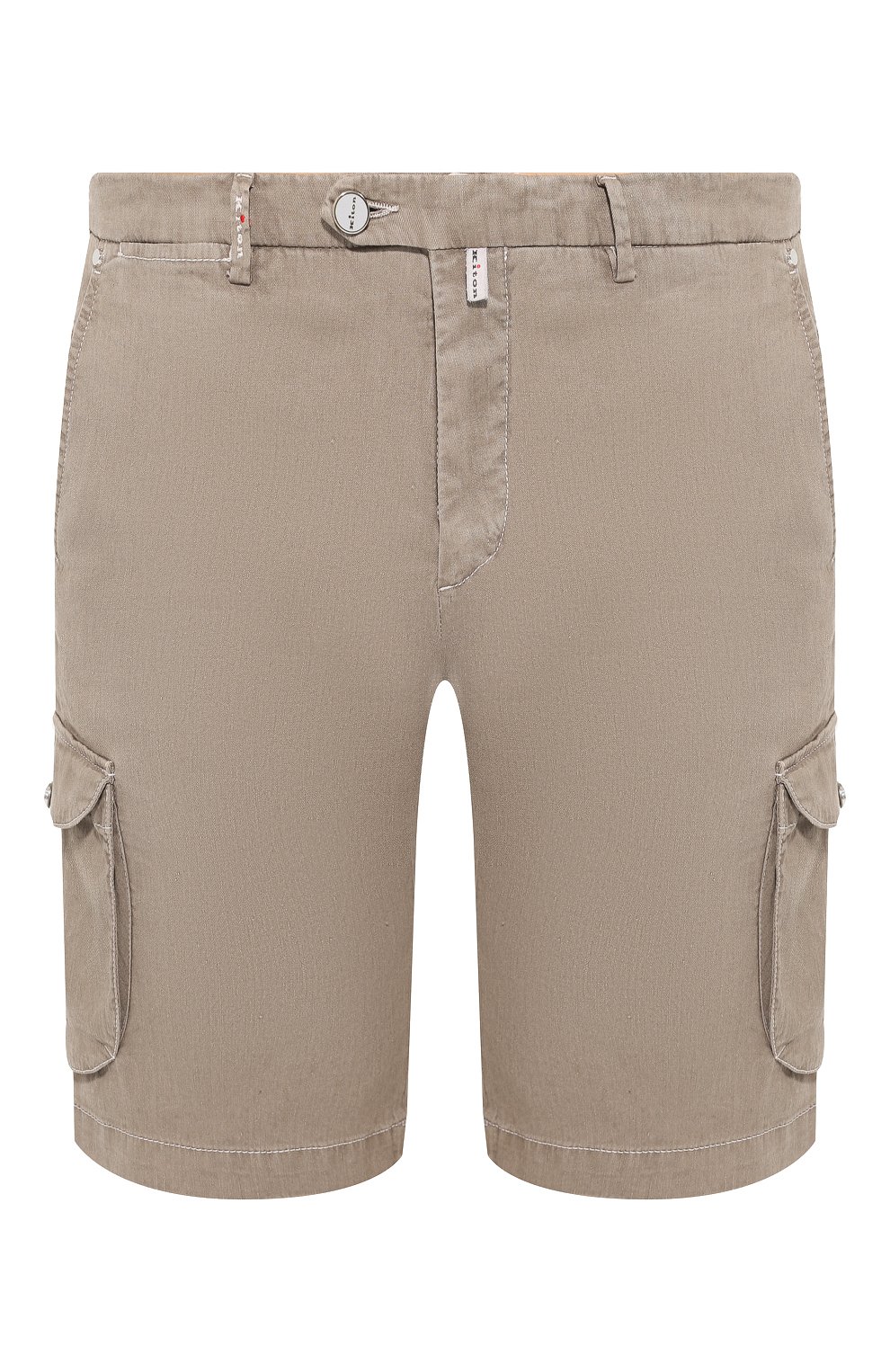 Шорты из смеси льна и хлопка KITON бежевого цвета по цене 84500 руб., арт. UFPPBJ07R89, фото 1 Шорты из смеси льна и хлопка KITON, арт. UFPPBJ07R89, фото 1