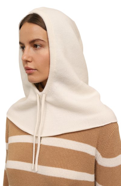 Капор griti из шерсти и кашемира CANOE белого цвета по цене 18760 руб., арт. 4300600, фото 2 Капор griti из шерсти и кашемира CANOE, арт. 4300600, фото 2