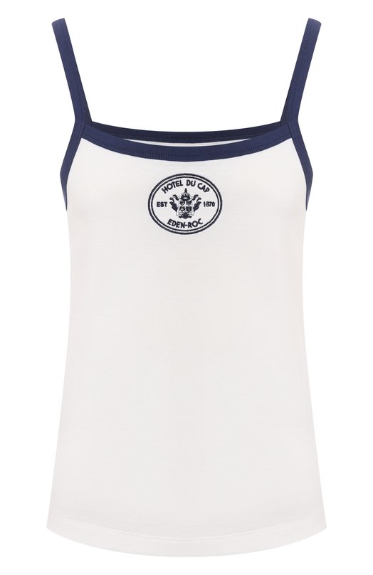 Хлопковый топ Sporty and Rich T007960666WH50 Белый T007960666WH50