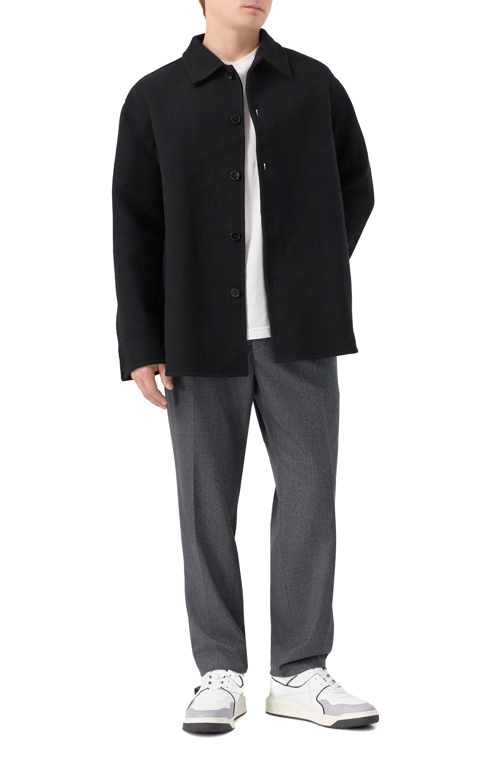 Кожаные кеды one stud VALENTINO, арт. 7Y2S0E71/NWN, фото 2