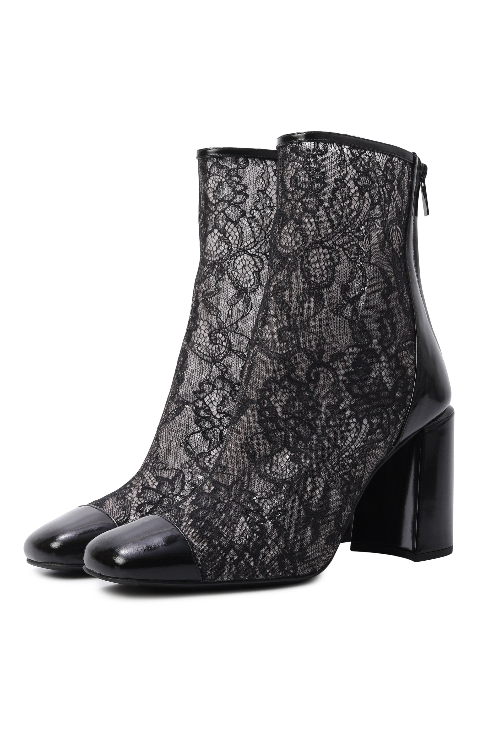 Комбинированные ботильоны JIMMY CHOO, арт. KISUCRYSTALAB45DYJ, фото 1