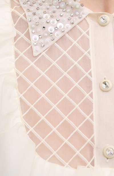 Платье из шелка и вискозы MIU MIU, арт. MF3858-1E4D-F0K74, фото 5