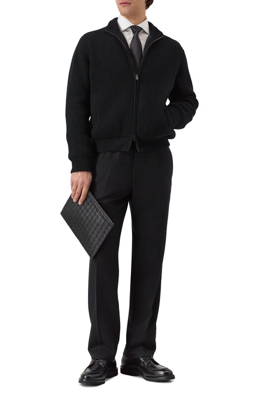 Шерстяные брюки Brioni RP2Z0L/0AA0C Чёрный  RP2Z0L/0AA0C Фото 2