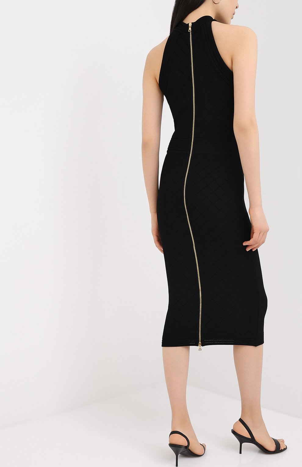 Платье из вискозы BALMAIN, арт. UF16534/K110, фото 4