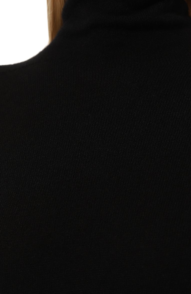 Женская кашемировая водолазка EMPORIO ARMANI черного цвета, арт. 8N2MW2/2MA1Z | Фото 5 (Длина (для топов): Стандартные; Материал внешний: Шерсть, Кашемир; Рукава: Длинные; Стили: Кэжуэл; Женское Кросс-КТ: Водолазка-одежда; Кросс-КТ: Трикотаж)