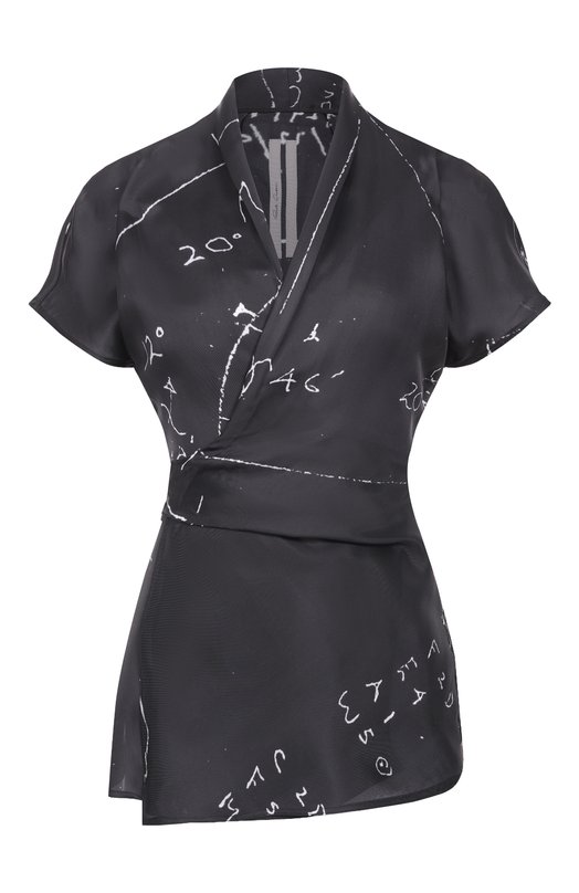 Атласная блузка Rick Owens RP01F6233/KP1 Чёрный RP01F6233/KP1