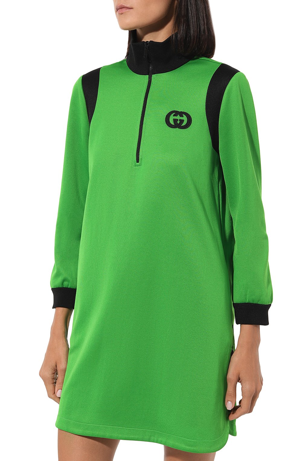Платье GUCCI зеленого цвета по цене 128160 руб., арт. 644599 XJC3U, фото 3 Платье GUCCI, арт. 644599 XJC3U, фото 3
