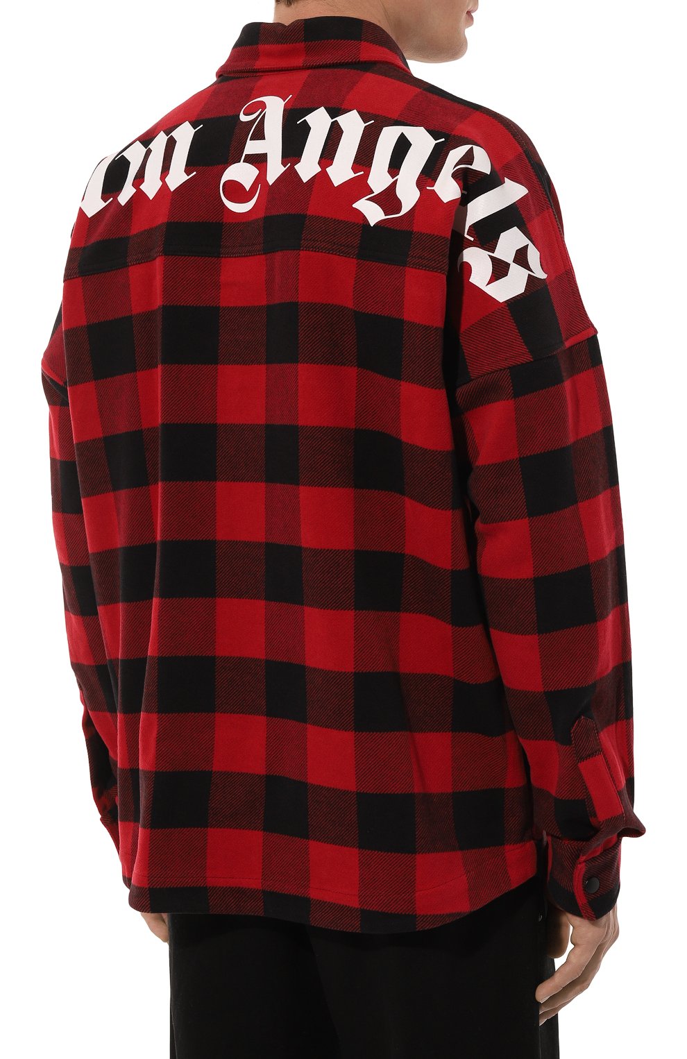 Хлопковая рубашка PALM ANGELS, арт. PMES002C99FAB001, фото 4