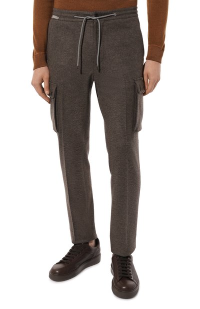 Шерстяные брюки-карго CORNELIANI, арт. 924L14-3818801, фото 3