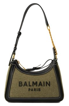 Женская сумка b-army BALMAIN хаки цвета, арт. EN1BT743/TCLB | Фото 1 (Материал: Текстиль; Размер: small; Материал сплава: Проставлено; Драгоценные камни: Проставлено)