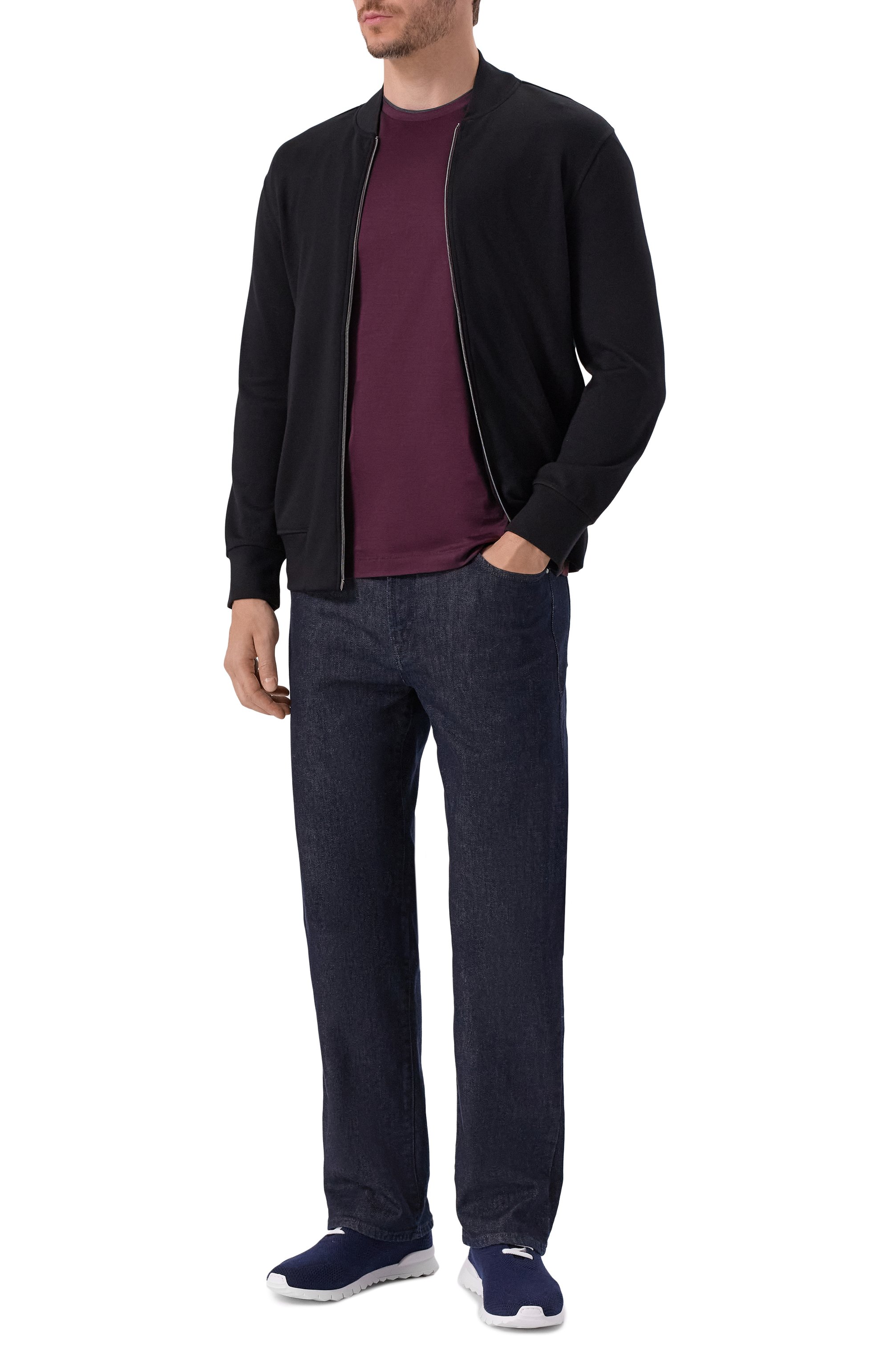 Хлопковая футболка STEFANO RICCI бордового цвета по цене 59950 руб., арт. MNH5304510/TE0001, фото 2 Хлопковая футболка STEFANO RICCI, арт. MNH5304510/TE0001, фото 2