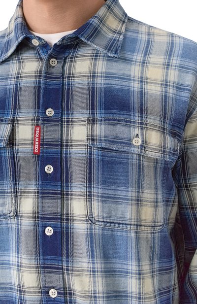 Хлопковая рубашка DSQUARED2, арт. S74DM0899/D35206, фото 5