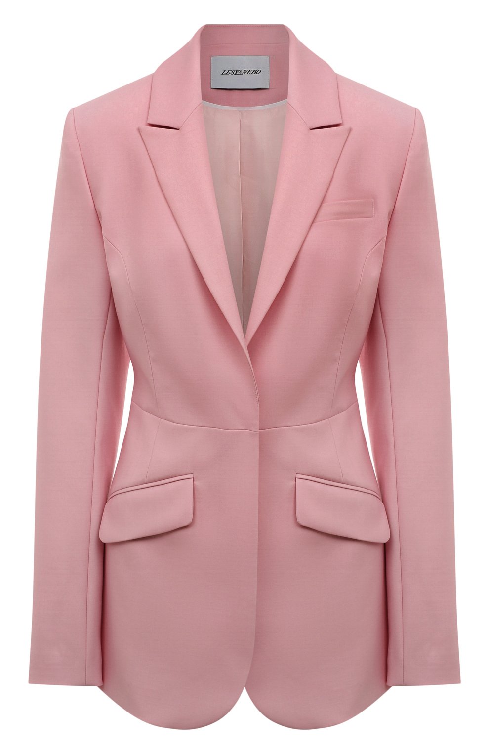 Шерстяной жакет LESYANEBO розового цвета по цене 58000 руб., арт. FW22/H-768/Qu, фото 1 Шерстяной жакет LESYANEBO, арт. FW22/H-768/Qu, фото 1
