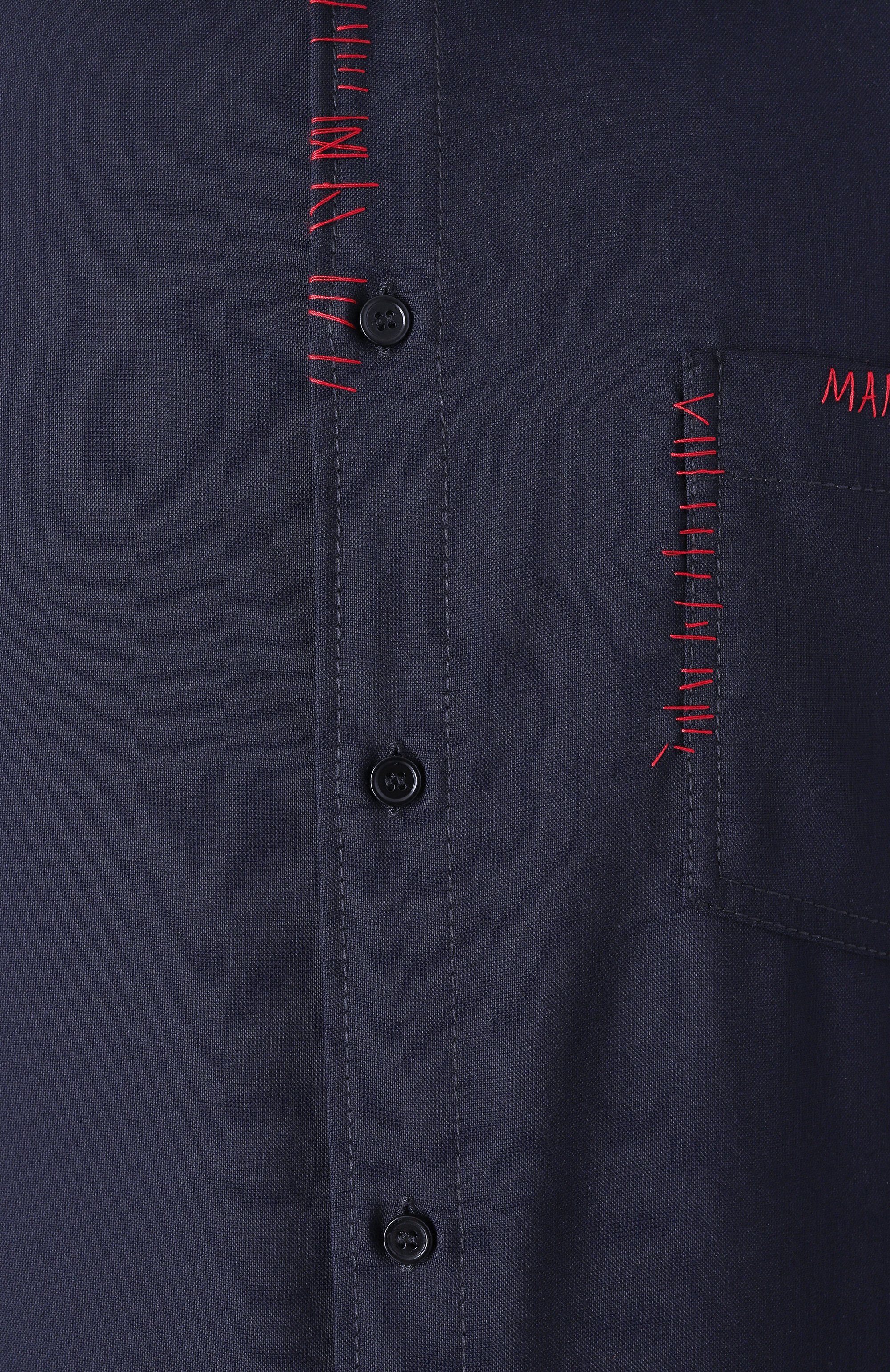 Шерстяная рубашка MARNI, арт. CUMU0278QS/TW839, фото 5