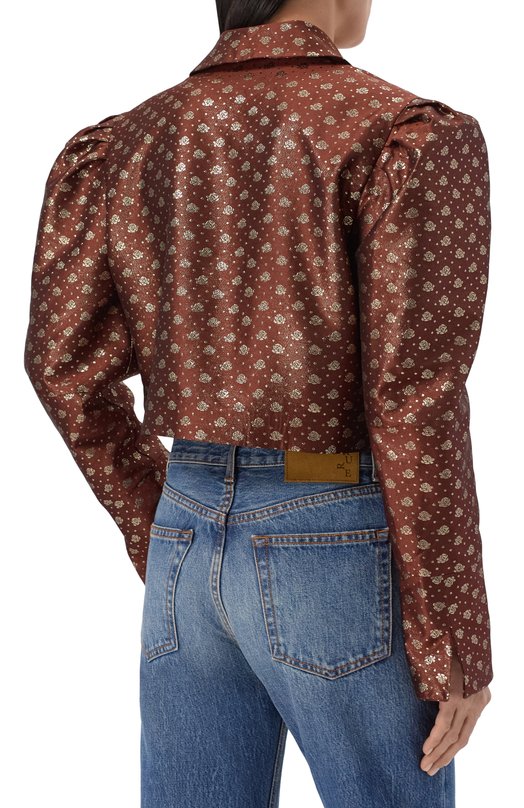 Жакет из вискозы Botrois SKU4663306 Коричневый  SKU4663306 Фото 4