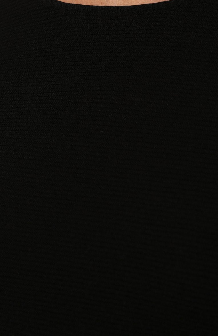 Женский пуловер из вискозы GIORGIO ARMANI черного цвета, арт. 8NAM31/AM05Z | Фото 5 (Рукава от горловины: Длинные; Рукава: Длинные; Материал внешний: Синтетический материал, Вискоза, Полиэстер; Длина (для топов): Стандартные; Материал сплава: Проставлено, Проверено; Статус проверки: Проверено, Проверена категория; Драгоценные камни: Проставлено)