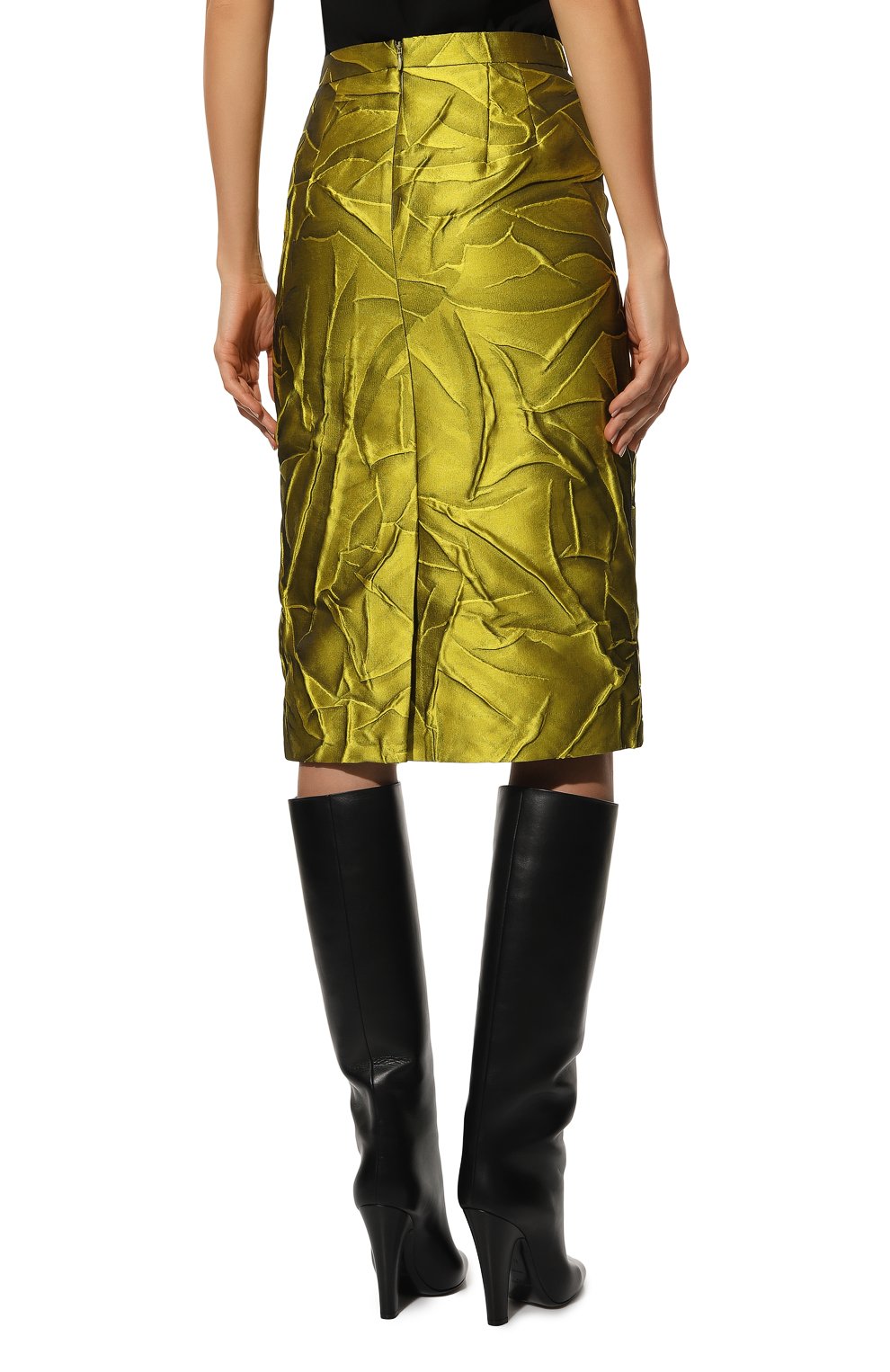 Юбка DRIES VAN NOTEN желтого цвета по цене 48100 руб., арт. 222-010829-5156, фото 4 Юбка DRIES VAN NOTEN, арт. 222-010829-5156, фото 4