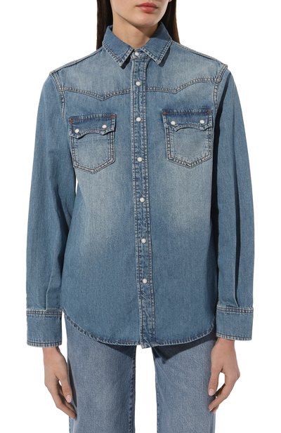 Джинсовая рубашка LESYANEBO, арт. FW23/DENIMSHIRT01, фото 3