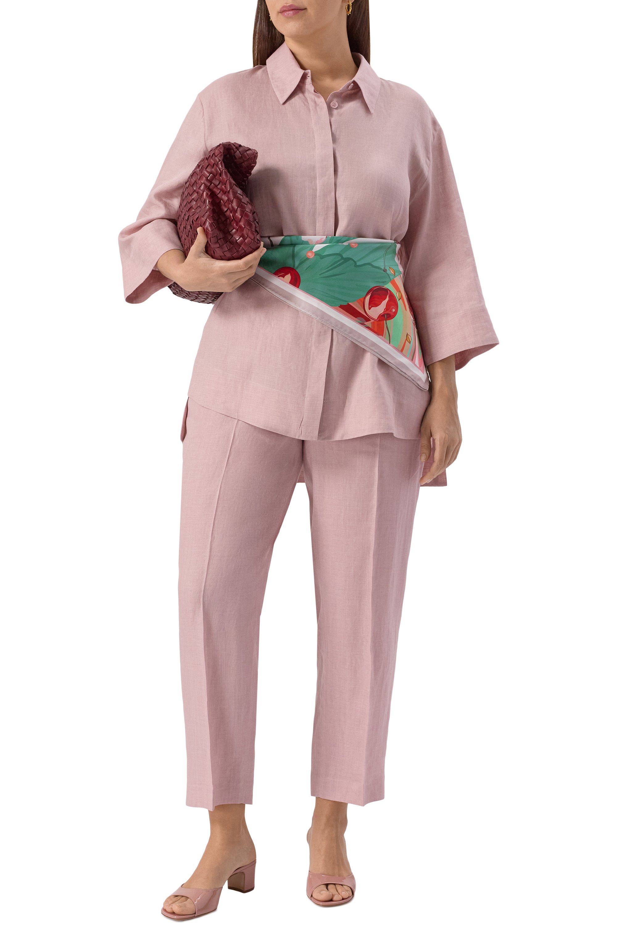 Льняные брюки MARINA RINALDI, арт. REM0, фото 2