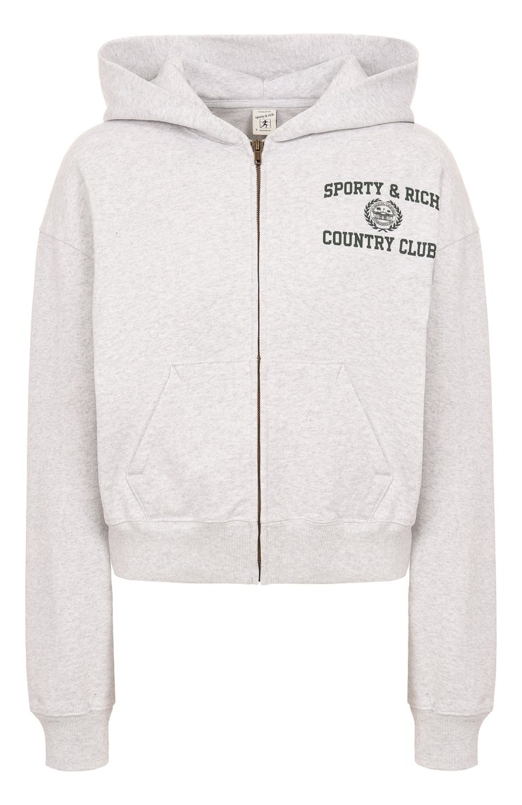 Хлопковая толстовка SPORTY AND RICH, арт. ST068606218GY03, фото 1