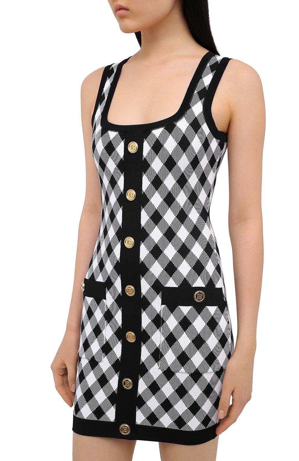 Платье из вискозы BALMAIN, арт. VF16057/K213, фото 3