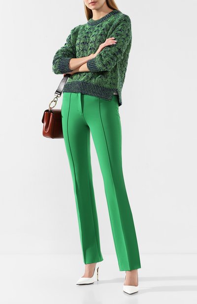 Брюки со стрелками DOROTHEE SCHUMACHER зеленого цвета по цене 30950 руб., арт. 548006/EM0TI0NAL ESSENCE, фото 2 Брюки со стрелками DOROTHEE SCHUMACHER, арт. 548006/EM0TI0NAL ESSENCE, фото 2
