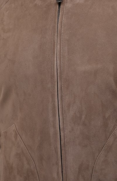 Замшевый бомбер CORNELIANI, арт. 89L5A6-2120115/00, фото 5