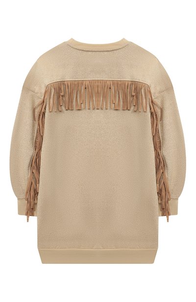 Платье MONNALISA золотого цвета по цене 17200 руб., арт. 196914RI, фото 2 Платье MONNALISA, арт. 196914RI, фото 2