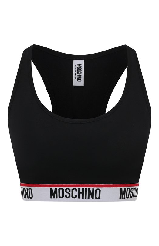 фото Хлопковый бра-топ moschino